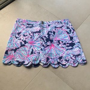 Lily Pulitzer scalloped skort